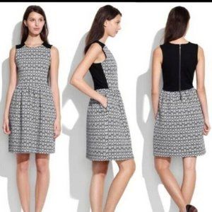 Madewell Diamond Jacquard Sleeveless Dress Size S